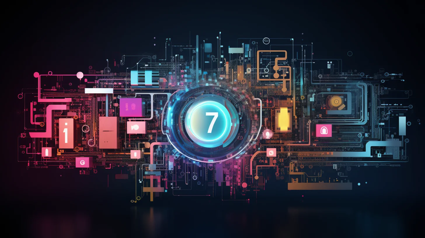 Een sectie die technische afkortingen toont. Een visuele weergave van diverse technische concepten.