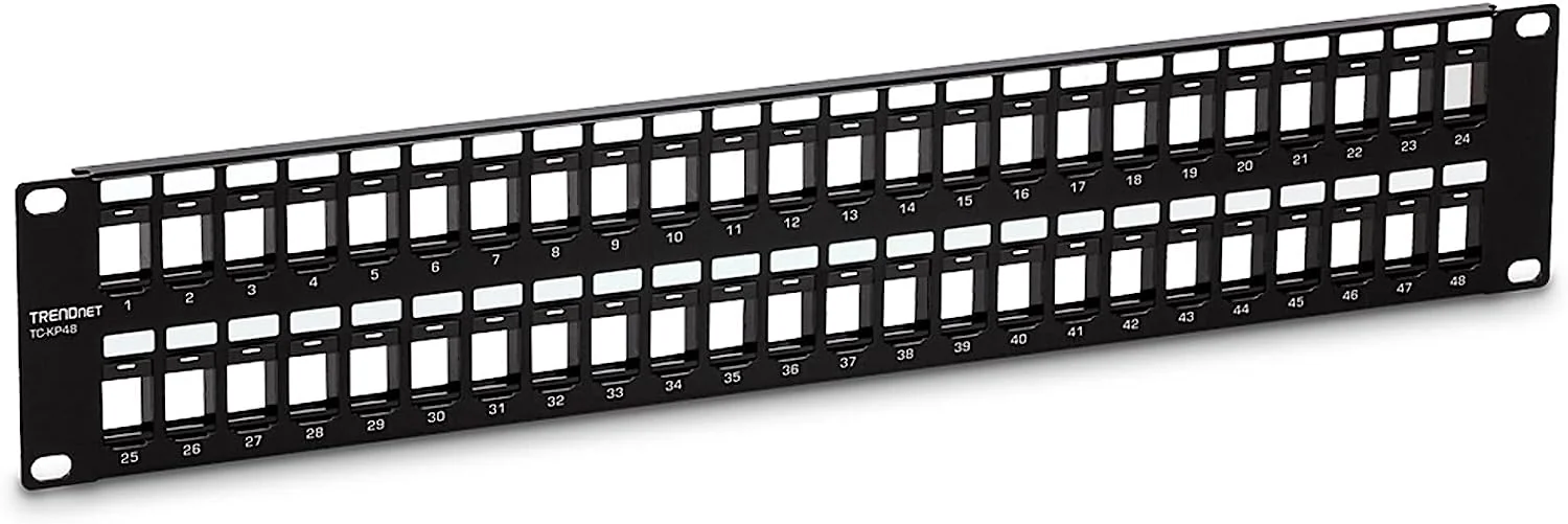TRENDnet 48-Poorts Leeg Keystone 2U HD Patchpaneel